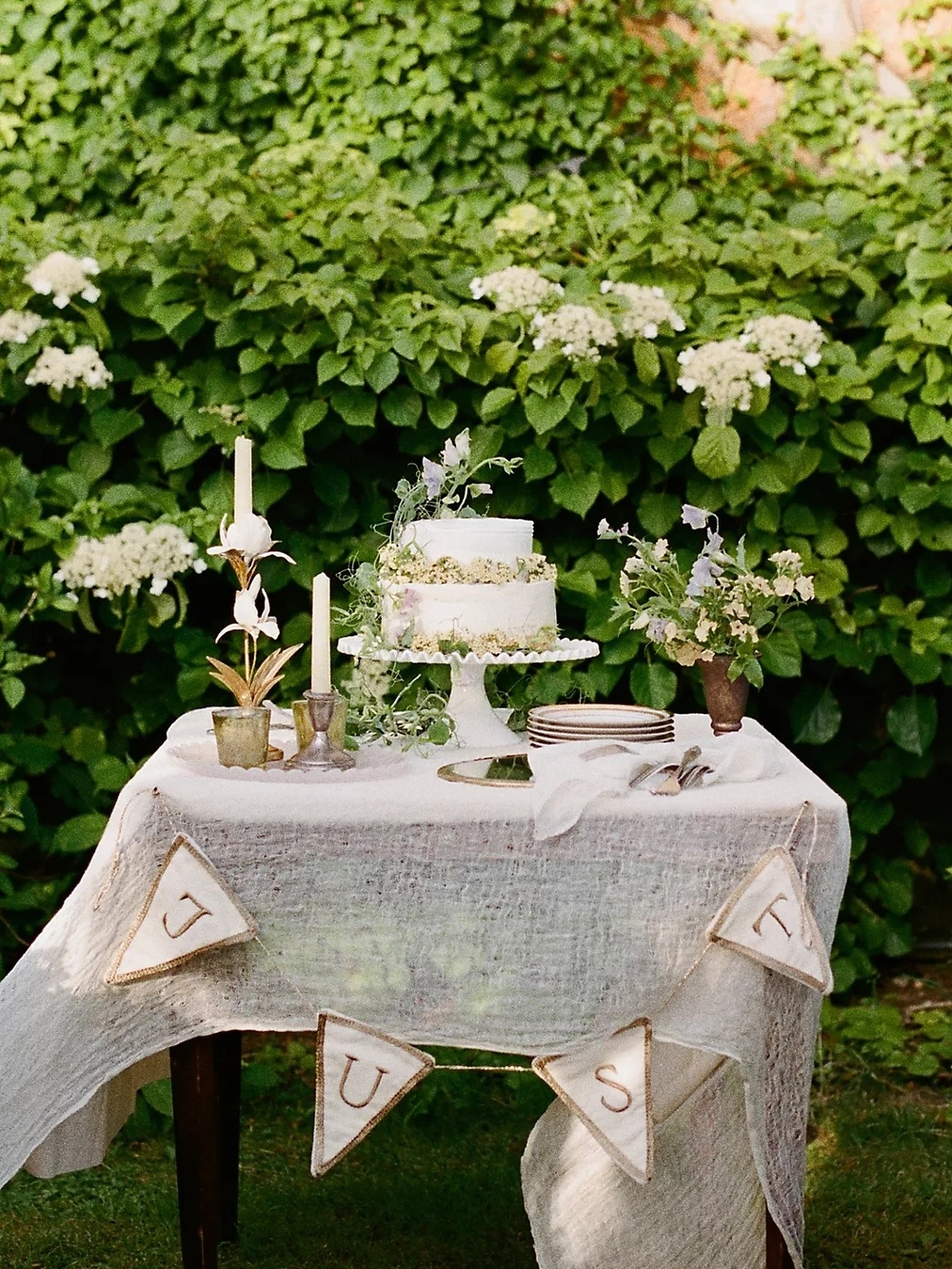 Anthropologie Just Married Velvet Garland NWT